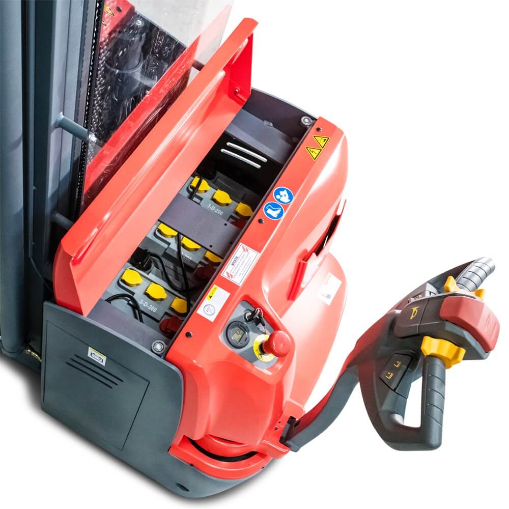 SCHORR Elektro Hochhubwagen 1500KG Freihub (4,5m - 5,6m Hubhöhe)