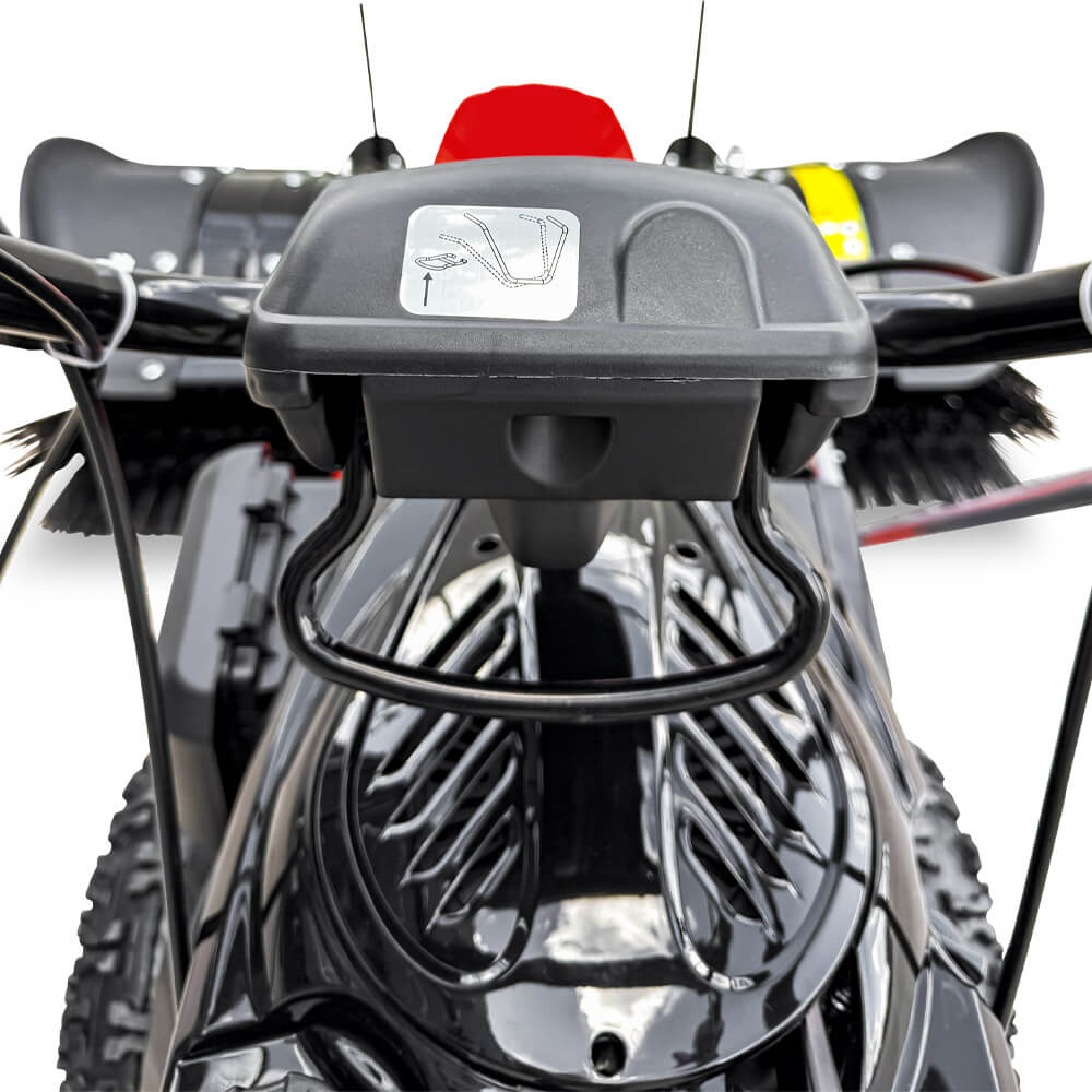 SCHORR Motorbesen inkl. Schneeschild und Auffangbehälter Kehrmaschine Benzin