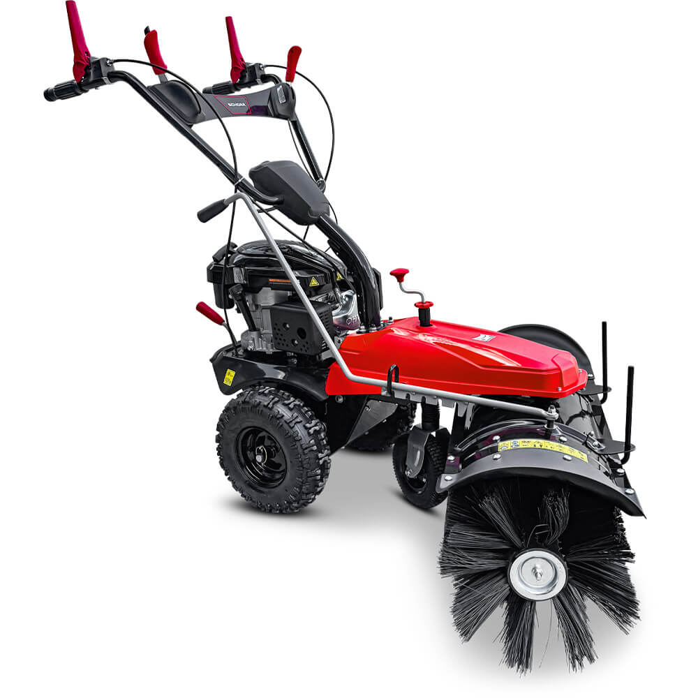 SCHORR Motorbesen inkl. Schneeschild und Auffangbehälter Kehrmaschine Benzin