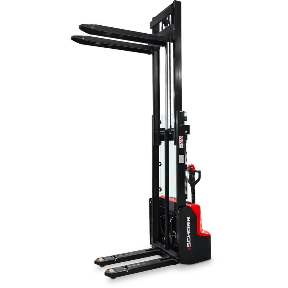SCHORR Elektro Hochhubwagen PRO+ mit Initialhub 1200KG (2,9m - 4,2m Hubhöhe)