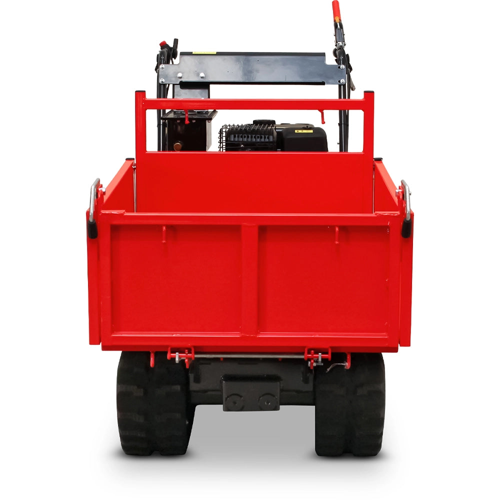 SCHORR Minidumper RR500DHKB2 PRO 500kg Kiste mit Kipphydraulik und Mitfahrplattform 9,2 PS Motor Raupendumper