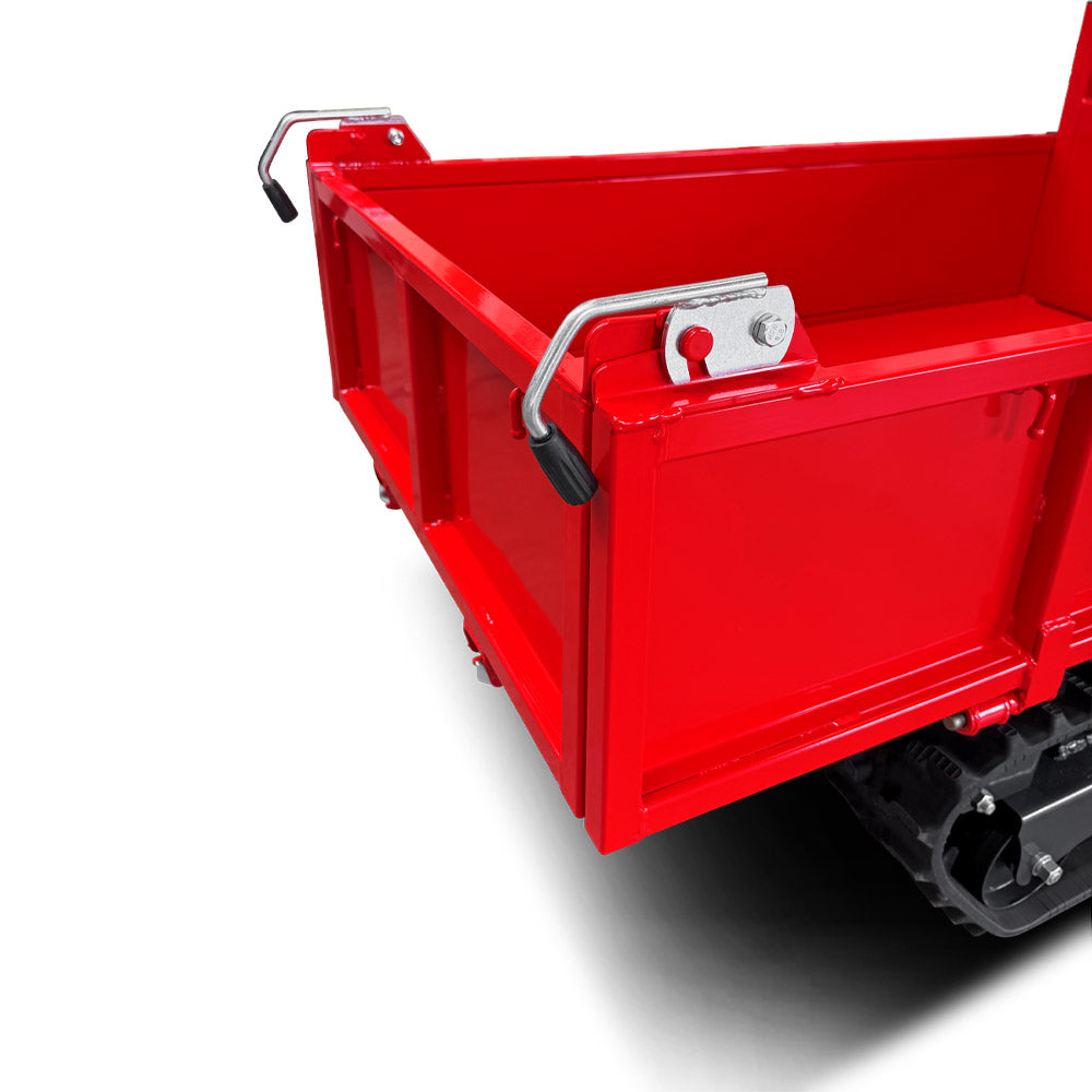 SCHORR Minidumper 1000kg RR1000DHKB PRO Raupendumper Flachmulde Kiste Benzindumper